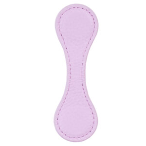 Magnetic buckle bookmark / Litchi pattern light purple (with edge)