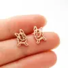 Wholesale PVD Coated 18K Gold Real Gold Plated Animal 304 Stainless Steel Simple Style Waterproof Non Tarnish Ear Studs
