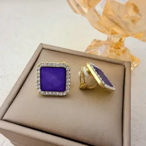 Diamond-encrusted Purple Square