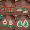 Wholesale Christmas Sequins Earrings Gift Box
