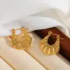 Wholesale 1 Pair Basic Simple Style Irregular Geometric Plating 304 Stainless Steel 18K Gold Plated Earrings