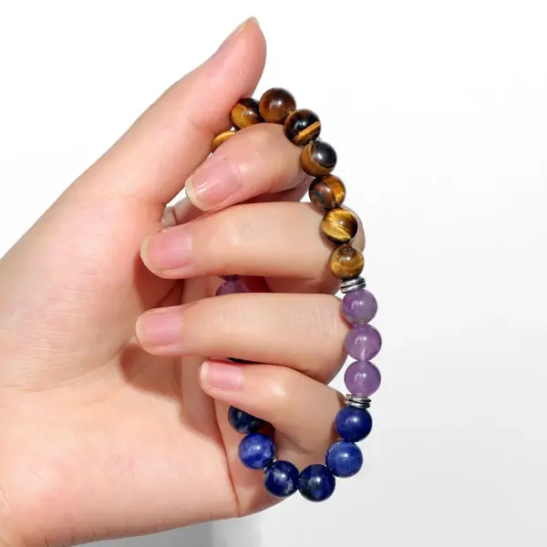 Cute Romantic Round Natural Stone Bracelets In Bulk