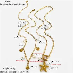 Main Picture Shell Starfish Two-Piece Set / Average Size / N0545