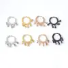 316L Stainless Steel No Inlaid Ear Cartilage Rings & Studs Geometric Waterproof Non Tarnish Surgical Steel Women'S