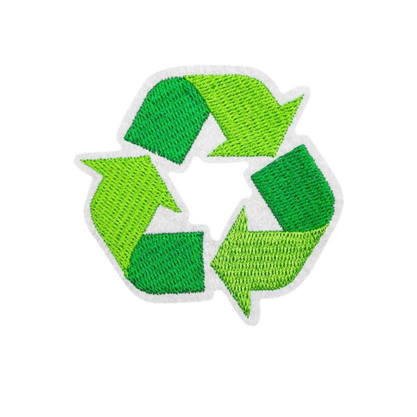 Wholesale Earth Environmental Protection Green Embroidered Cloth Patch