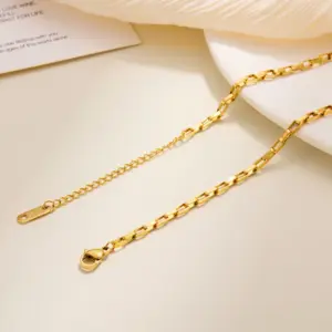 Big Box Chain Bracelet / Gold