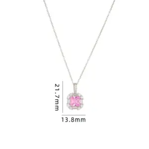 Pink Square Diamond A228