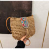 oly-a23061d7a43d5db653b4512c87cc763f Wholesale Raceway Woven Bag Textive Shoulder Crossbody Small Bag Women's Niche Simple Design Woven Women's Bag