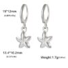 Wholesale wind suower creative personality ear buckle fashion earrings 304 stainless steel