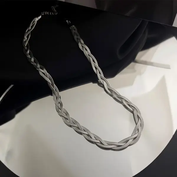 Fashion Geometric Titanium Steel Plating Necklace 1 Piece