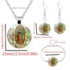 Wholesale European and American fashion creative jewelry suit Virgin Mary pendant time gem necklace earrings bracelet