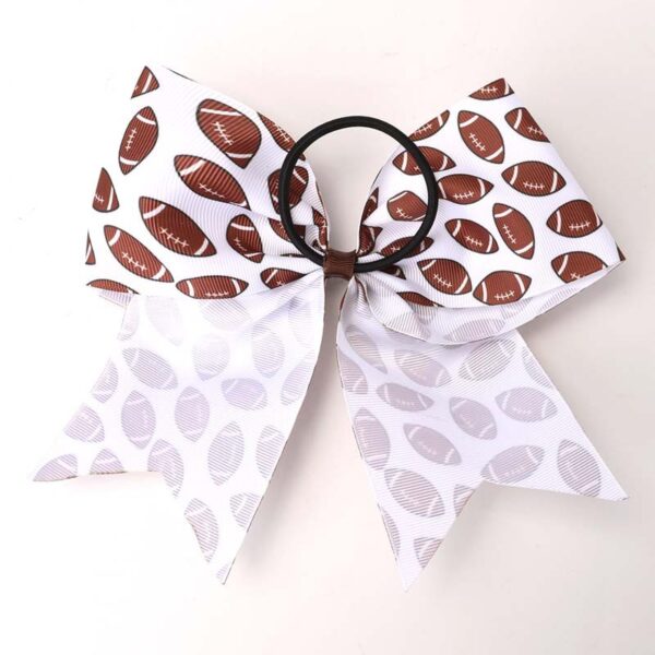 Wholesale World Cup fans children's dovetail bow hair band Football Pattern