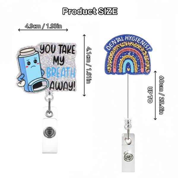Wholesale Directly from the Source Manufacturer, Acrylic Creative Retractable Badge Holder for Doctors, Nurses, Students, Badge Holder, Easy to Pull