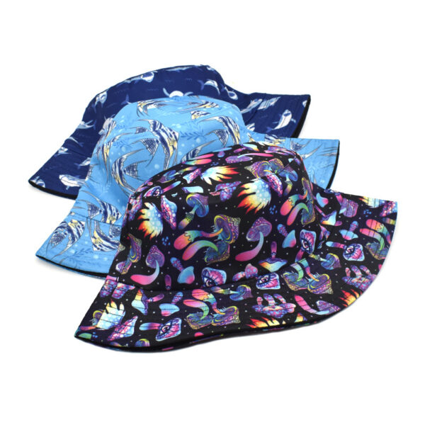 Wholesale Undersea Animal Mushroom Print Bucket Hat