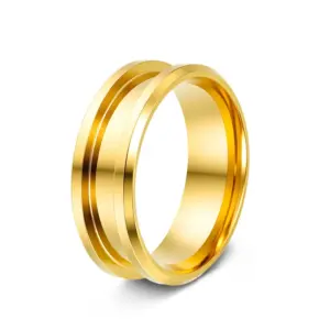 8mm Double Beveled Golden / 8