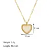 Wholesale PVD Coated Real Gold Plated 18K Gold Heart Shape 304 Stainless Steel Simple Style Classic Style Waterproof Non Tarnish Jewelry Set