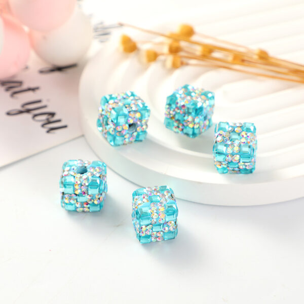 Wholesale Dream Block Heavy Industry Beads Mobile Phone Chain Bag Chain Cross-Border Popular Factory Direct Sales Square Head Chain Fashion