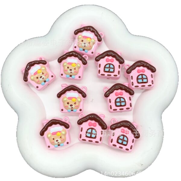 Wholesale Colorful little house beads, loose beads, string beads