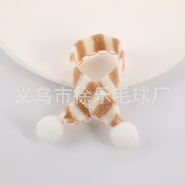 Wholesale Christmas Mini Knitted Small Scarf Doll Toy Decorative Accessories