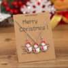 Wholesale Cartoon oil dripping colorful Saint Snowman 2-piece set Simple retro niche creative earrings