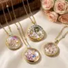 Wholesale Copper Locket Necklace For Women Featuring Zircon Inlay In Elegant Box Design