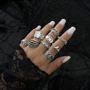 09 ancient silver 6643 / Free size