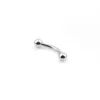Wholesale 1 Piece Titanium Alloy Simple Style Eyebrow Studs Solid Color Lip Rings Eyebrow Studs