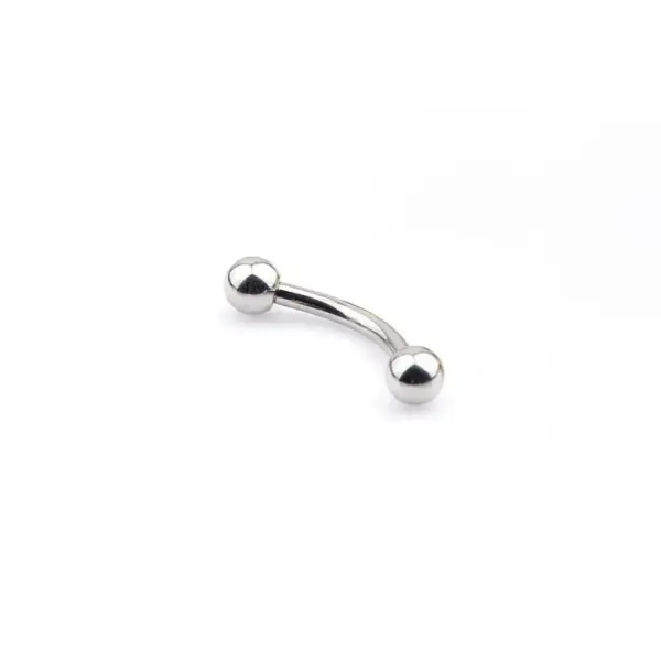 Wholesale 1 Piece Titanium Alloy Simple Style Eyebrow Studs Solid Color Lip Rings Eyebrow Studs