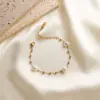 Wen Jian New Pearl Love Bracelet Stainless Steel 18k Heart-shaped Beads Do Not Fade Light Luxury Net Red Live Wholesale