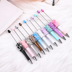 Wholesale DIY Pearl Gypsophila Beaded Pen Educational Sugar Ball Pen Handmade Beaded Cute Gift Pen Ready for