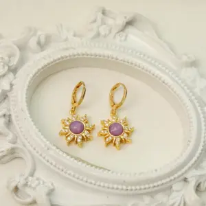 Purple Earrings