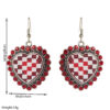 oly-a2ca5aed26cd4cd7a8fafea7063e096e Wholesale Rhinestone-encrusted checkered heart earrings, extravagant niche earrings