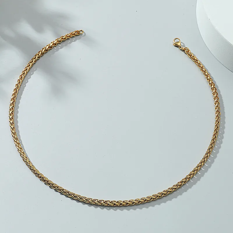 Wholesale Jewelry Simple Solid Color Titanium Steel Necklace Nihaojewelry