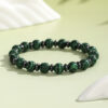 Wholesale New Green Peacock Beaded Bracelet Cross-Border Hot Selling Punk Style Men's Round Bead Beaded Bracelet Street Stall Batch Goods