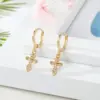 Retro Fashion Ethnic Style Copper Artificial Gemstones Earrings