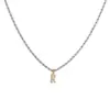 Stainless Steel 18K Gold Plated Simple Style Plating Letter Pendant Necklace