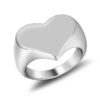 Wholesale Europe and the United States do not fade heart-shaped environment love titanium steel women men's ring stainless steel Joker jewelry SA083