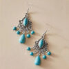 Wholesale Turquoise teardrop earrings