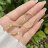 Wholesale 18K Gold Plated Copper Electroplated Zircon Bee Simple Style Handmade Chain Bracelets For Women's