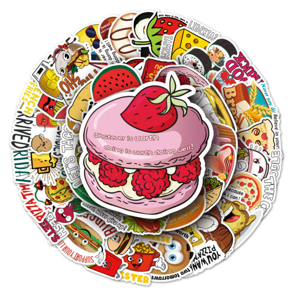 Wholesale 50 pieces of vine graffiti small fresh luggage laptop car cross-border Amazon decorative stickers