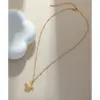 PVD Coated Real Gold Plated Tortoise Starfish Shell 304 Stainless Steel Marine Style Simple Style Commute Waterproof Non Tarnish 304 Stainless Steel Lobster Trigger Clasp Closure Pendant Necklace