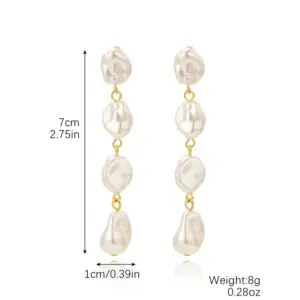 E2309-6 Long Shaped Pearl Chain