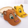 Wholesale Children's hat wholesale spring and autumn new sun hat three-dimensional cartoon cap embroidered lion shape baseball cap