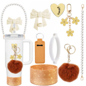 New 8-piece set in brown (excluding cups and straws)