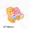Wholesale New Cartoon Rainbow Personality Candy Bear Bag Jewelry Acrylic Pin Croud DIY Patch