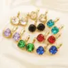 Wholesale PVD Coated 14K Gold Real Gold Plated Geometric 304 Stainless Steel Retro Roman Style Waterproof Non Tarnish Drop Earrings