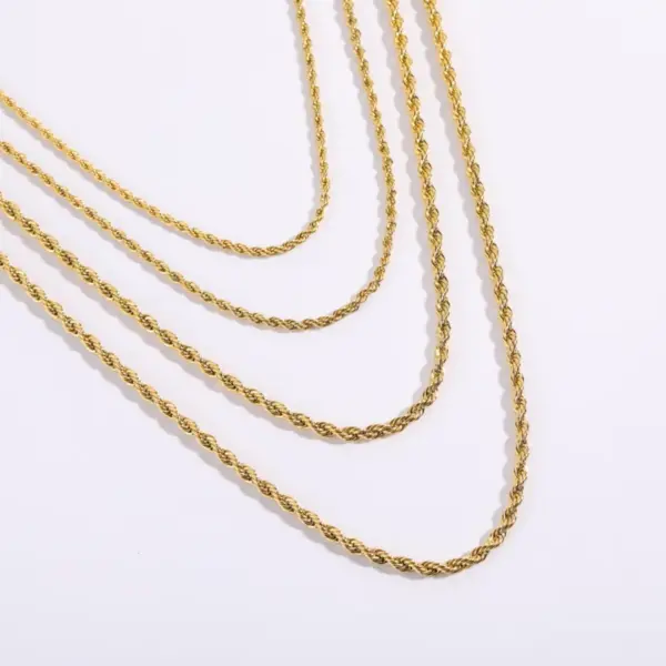 Wholesale 201 Stainless Steel 304 Stainless Steel Gold Plated Simple Style Plating Geometric Necklace