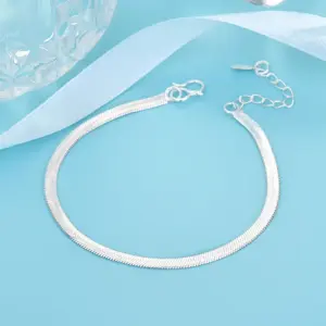 Flat Snake Bracelet [Silver]]