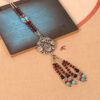 Wholesale Bohemian wooden long sweater chain cotton and linen aessories