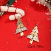 oly-a35bb4a62a80496619ade7b5b638d20d Wholesale Two tone Christmas tree earrings